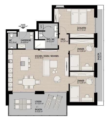 4-Zimmer-Wohnung kaufen in Kitzbühel – 100 m², € 695.000
